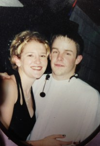 Jeremy and I had been dating for a little over a month in this picture...I was 16 (junior in high school) and he was 18 (senior). :-)